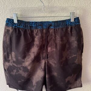 Stance Zebra Print Black and Blue Shorts